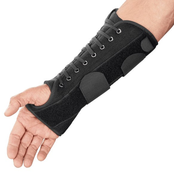 Breg Apollo® Universal 10 Inch Length Universal Right Wrist Brace With Pliable Curved Palmer , One Size Fits Most.