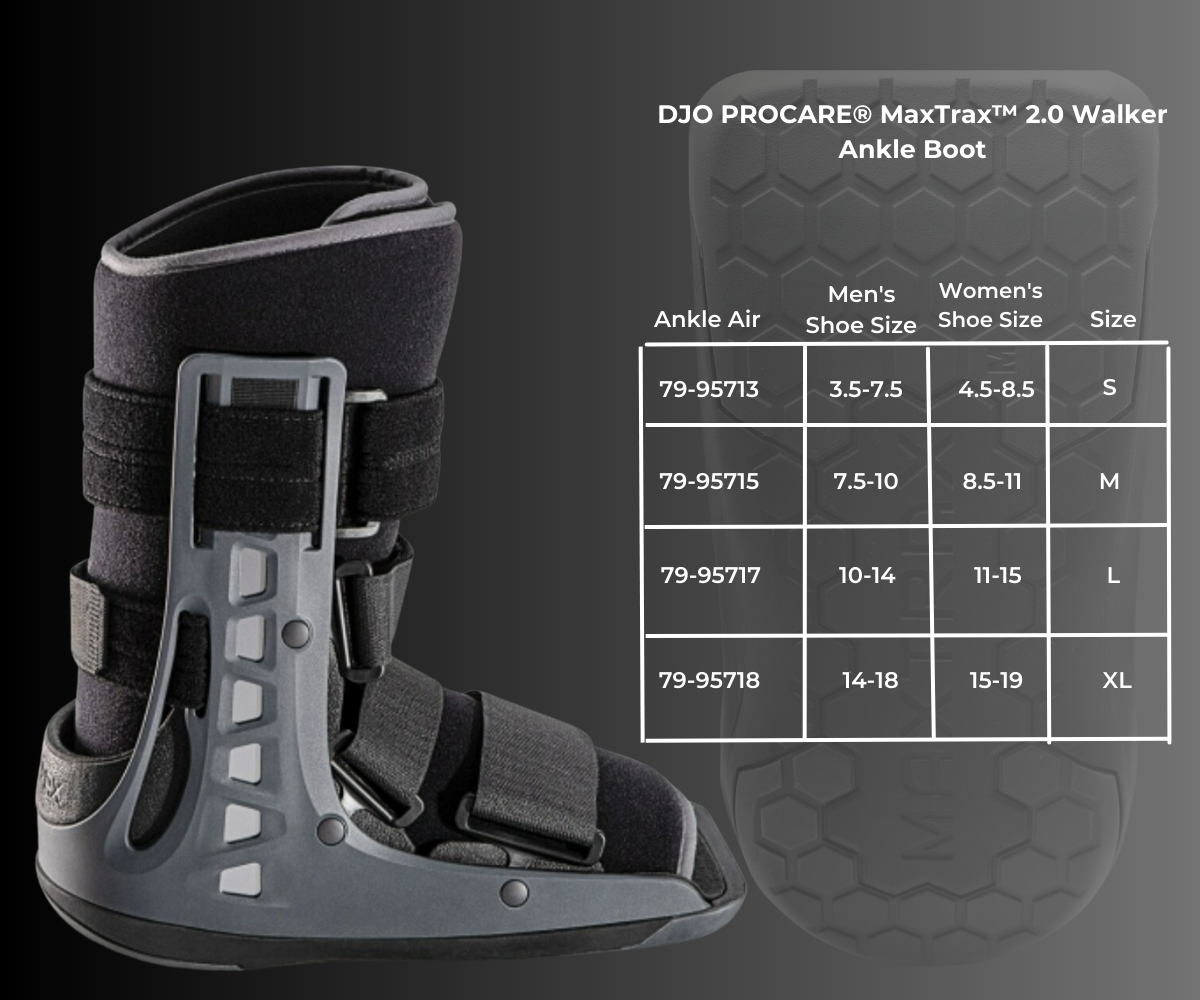 Enovis™ PROCARE® MaxTrax™ 2.0 Ankle Walker Boot Non-Pneumatic - S/M/L/XL