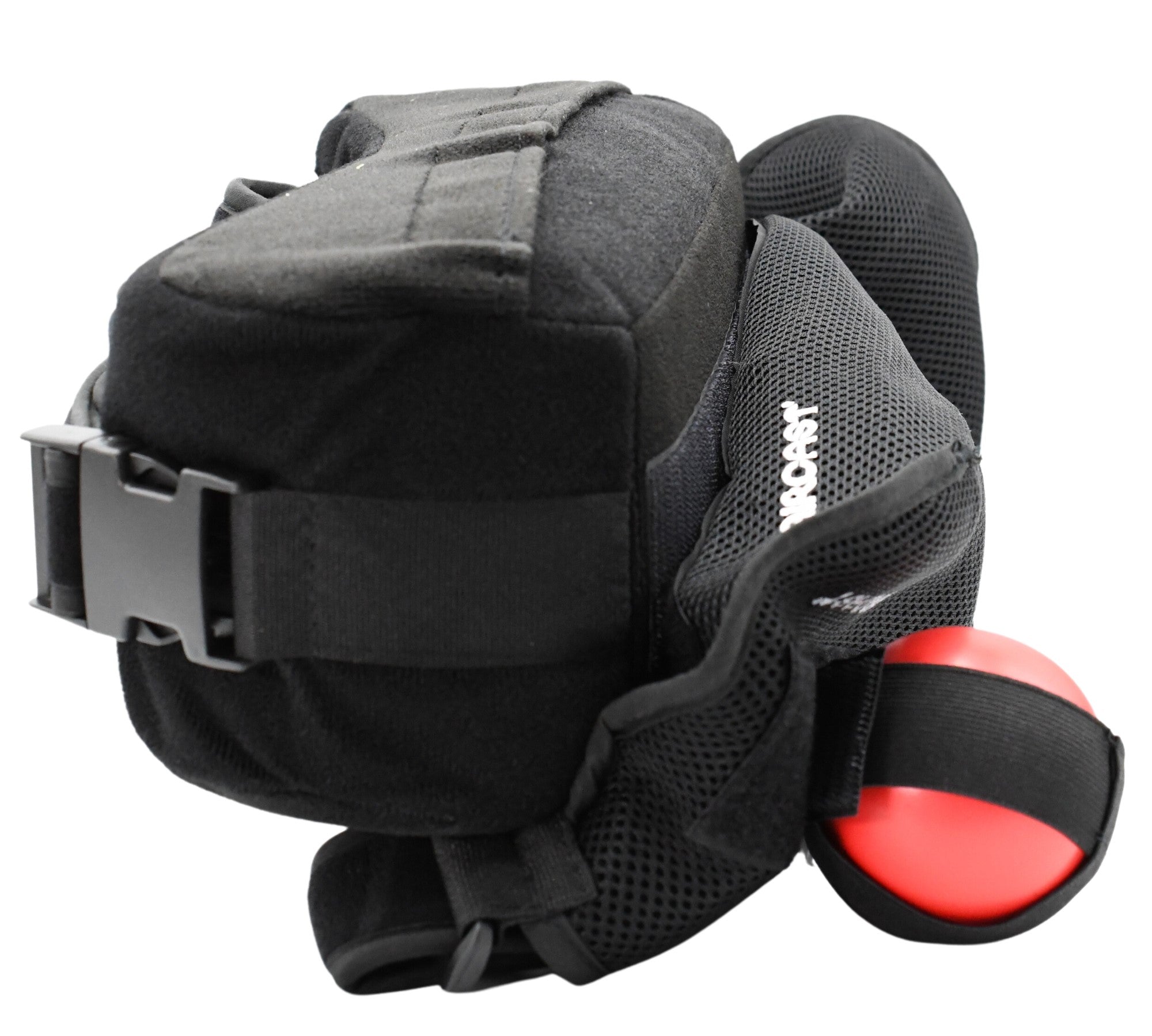 DJO AIRCAST® Quick-Fit Universal Shoulder Immobilizer w/Abduction Pillow & Foam Excercise Ball. One Size Fits Most – Left or Right Shoulder.