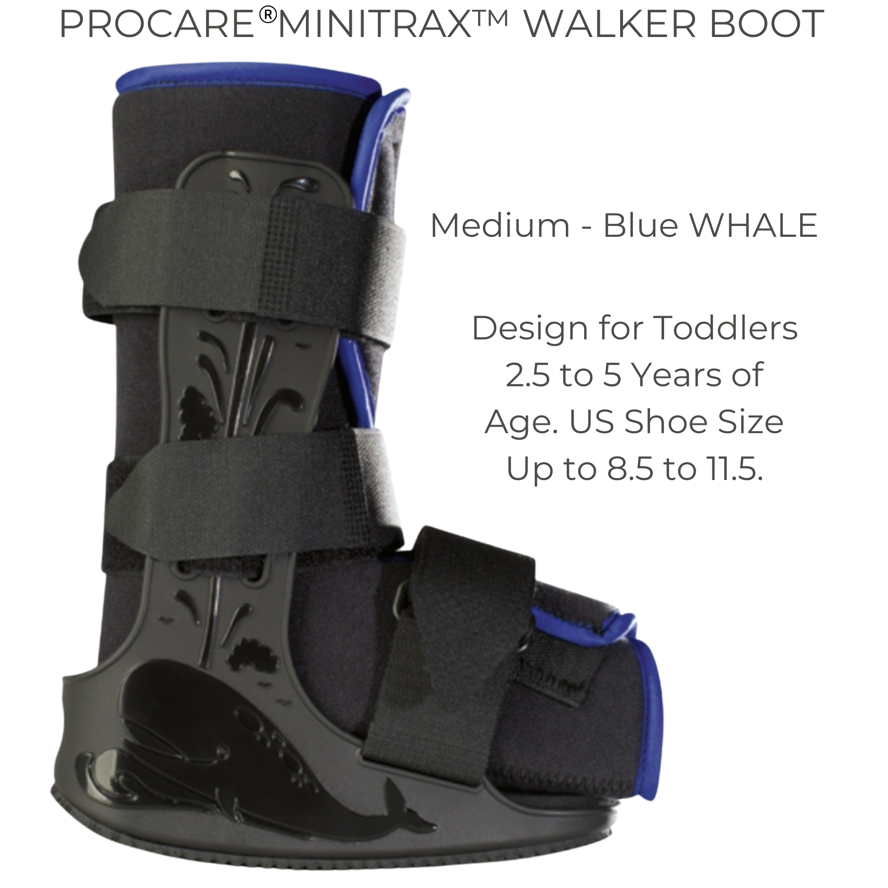 DJO MiniTrax™ Kid Friendly Designed Walker Boot S/M/L Ages 1 to 8 years